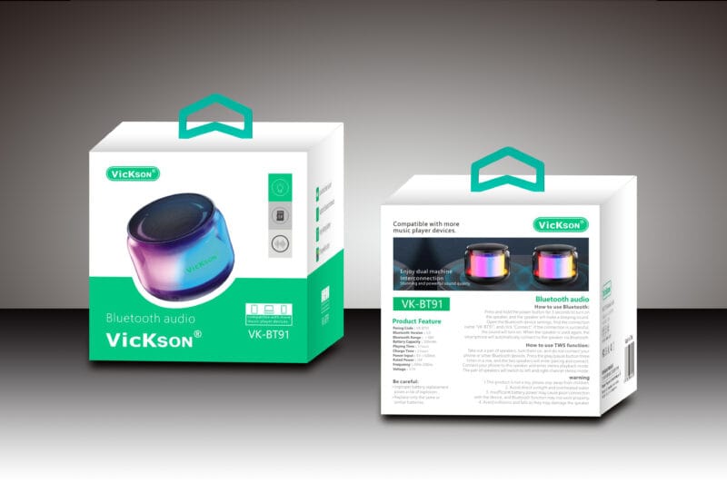 Loa Bluetooth Hi-Fi VicKson VK-BT91 – Âm Thanh Mạnh Mẽ, Thiết Kế Ấn Tượng 🎵✨
