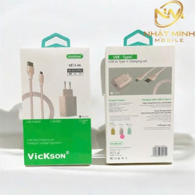 Bộ Sạc Nhanh VicKson 2.4A – Sạc An Toàn, Bền Bỉ, Tương Thích Cao